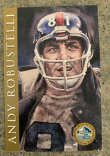 ANDY ROBUSTELLI GIANTS 1998 PRO FOOTBALL HALL OF FAME SIGNATURE SERIES CARD SALE