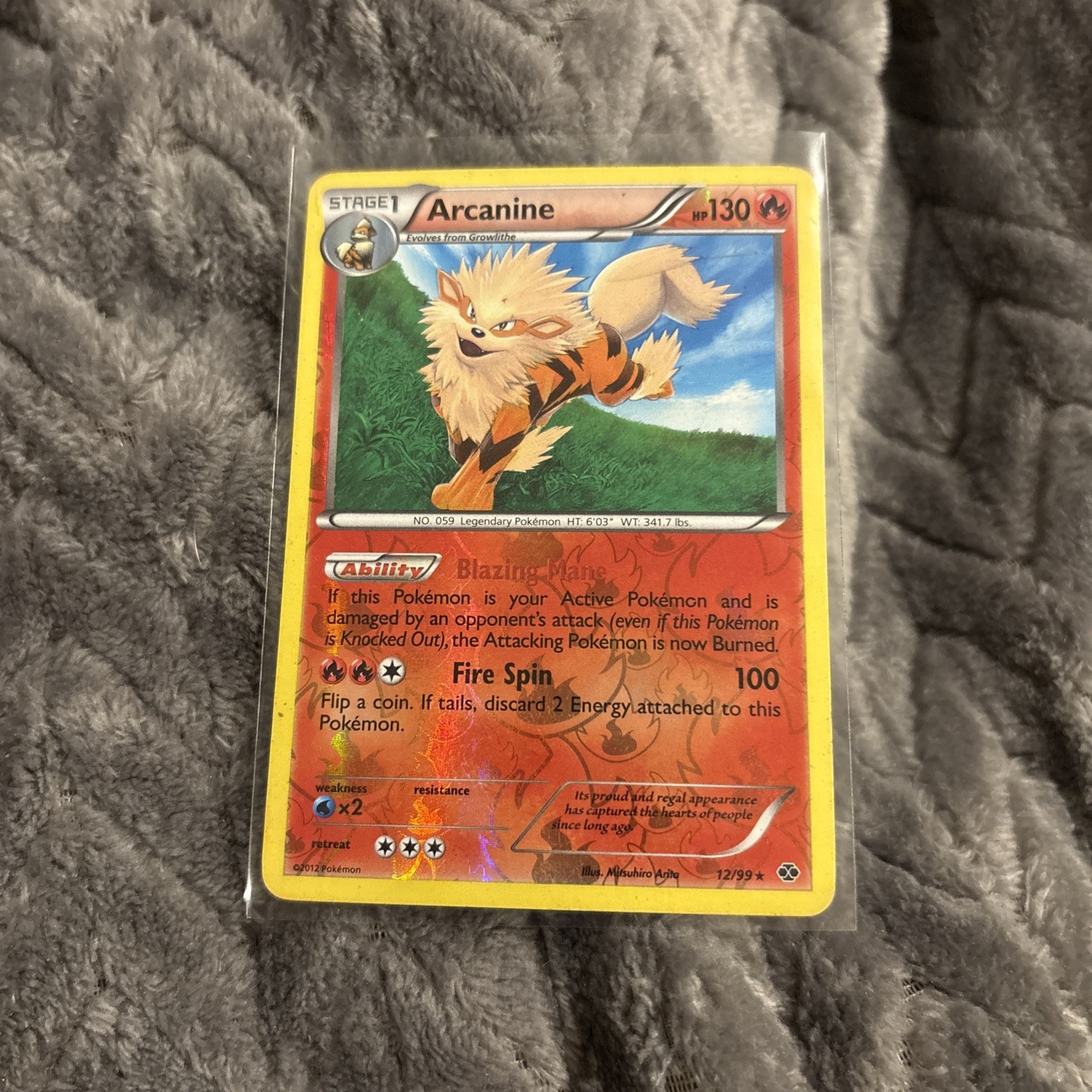Arcanine 12/99 Prerelease B&W Next Destinies Holo Rare NM Pokemon Card🔥🔥