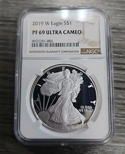 2019-W $1 American Silver Eagle NGC PF69 Ultra Cameo