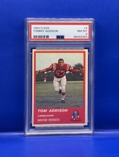 1963 FLEER #9 TOMMY ADDISON PATRIOTS PSA 8 BOSTON PATRIOTS