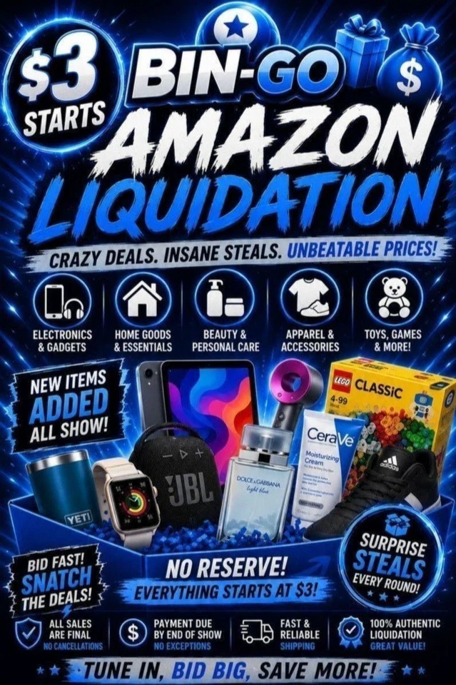 $3 STARTS AMAZON LIQUIDATION 🎁💰