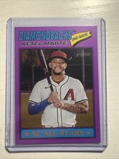 2026 Topps Heritage Ketel Marte Purple Bordered Parallel #220 Diamondbacks