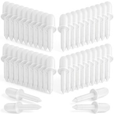 Maitys 40 Pcs Shutter Repair Pins, Plantation Fasteners Long, White