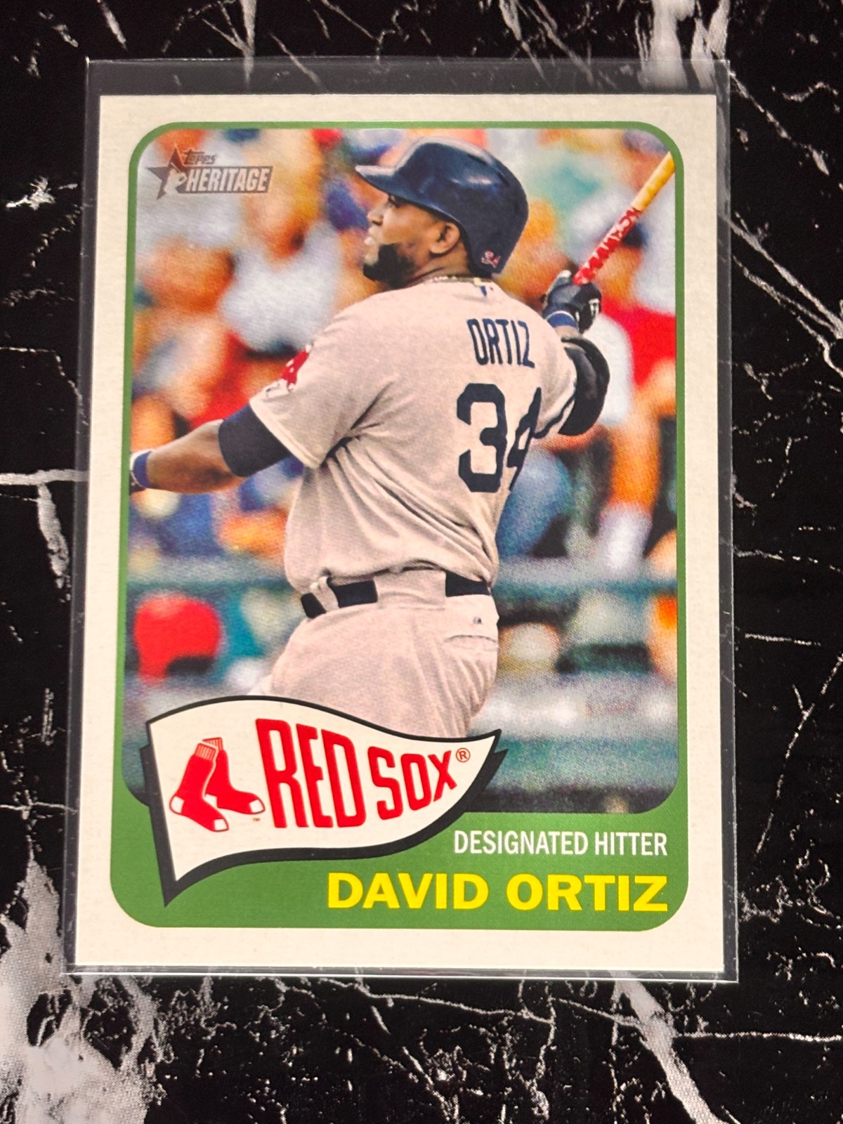 2014 Topps Heritage #441 David Ortiz Action Variation Parallel