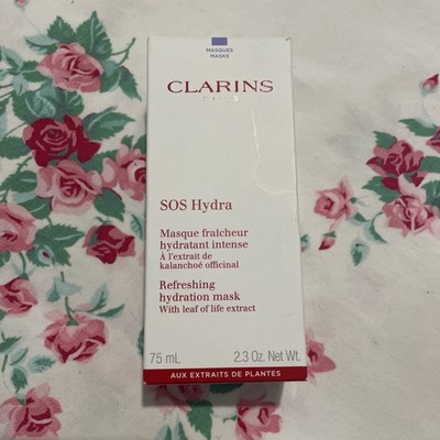 SOS Hydra Refreshing Hydration Mask by Clarins for Women 2.3oz  NIB Sealed Inner