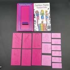 Fashion Plates Fashion Folio Drawing Set PlayMonster 2020 Pink Frame Plates