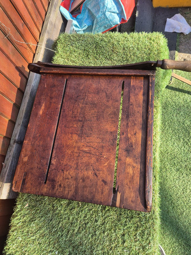 Antique Large Wooden Tabletop Paper Guillotine From Milton Abbey School - Picture 7 of 11