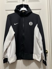 Nike Brooklyn Nets NBA Team Issue Showtime Pregame Warmup Jacket Mens Size Large