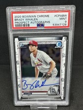 2020 Bowman Chrome Prospect Autographs Brady Whalen #CPA-BW PSA 9