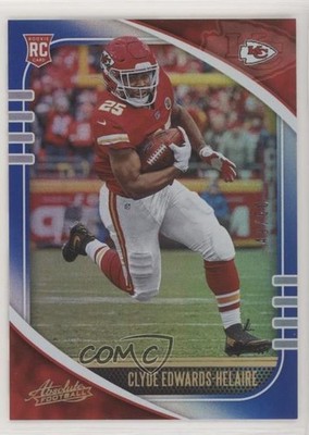 2020 Panini Absolute Rookie Spectrum Blue /50 Clyde Edwards-Helaire #118 0e1b
