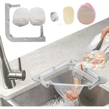 Kitchen Sink Strainer Basket with 100PCS Large Mesh Filter Bags Triangular Drain