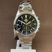 Casio Edifice EFV-630D-1A Reloj Hombre Simple Negro Analógico Cronógrafo Cuarzo