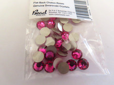 36 Swarovski Flatbacks 34ss Fuchsia/foiled. 2028