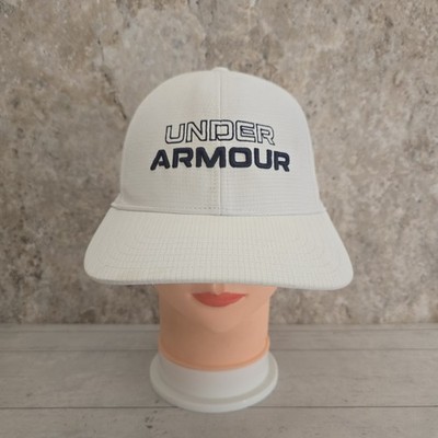 Under Armour Jordan Spieth Tour Iso Chill White Golf Fitted Hat Size M/L