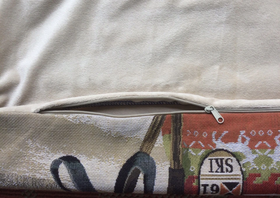 Гобелен наволочка 61 лыж ретро собаки многоцветный - Изображение 3 из 4