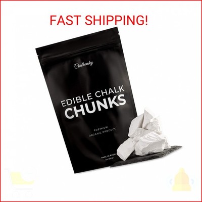 Chalkovsky Edible Chalk -Natural,Crunchy Belgorod Chalk Chunks - Russian Organic
