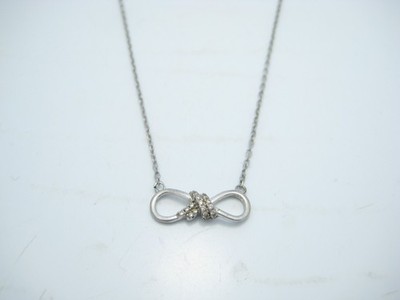 J Rosee Sterling Silver 0.2mm Infinity Chain Link Necklace 20''