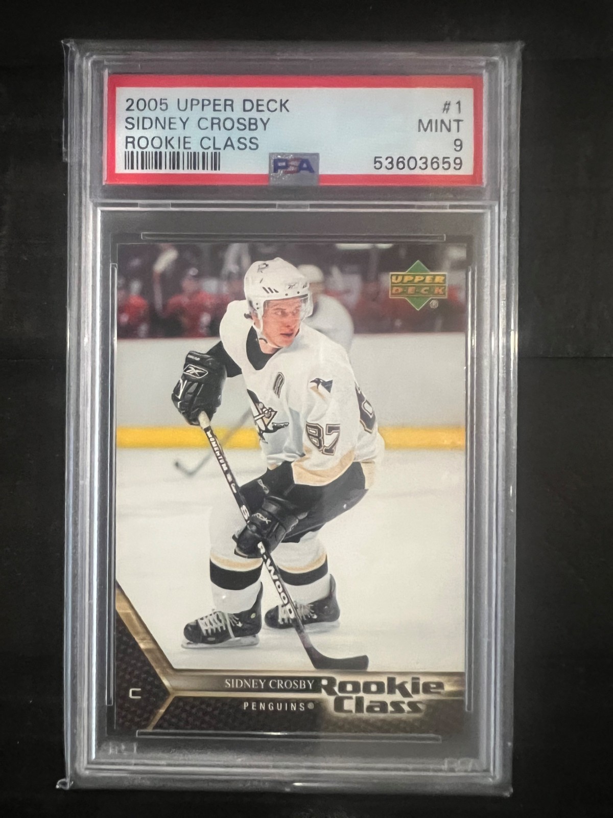 2005-06 Upper Deck Rookie Class Sidney Crosby #1 RC PSA 9 Mint Hockey Card