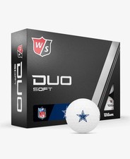 WILSON Staff Duo Soft NFL Golf Balls - Dallas Cowboys 12 Pack