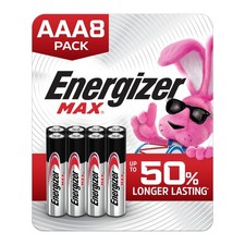 8x Energizer MAX AAA Alkaline Batteries Long Lasting Reliable Everyday Power