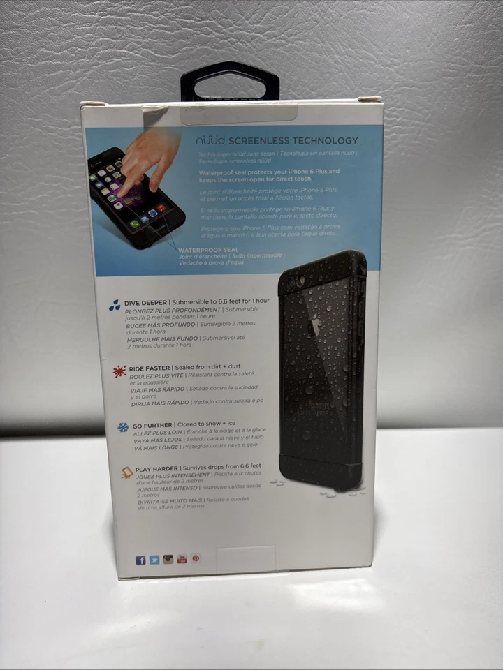 Funda LifeProof NUUD Impermeable/A Prueba de Polvo para iPhone 6 Plus - Negra Foto 4 de 4