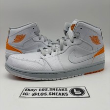 Nike Air Jordan 1 Retro 86 White Kumquat Pure Platinum Mens Size 10 (644490-115)