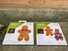AccuQuilt Gingerbread Cookie Fabric Cutting Die 55862 & 55211 Cookie Decorations