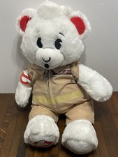 Build-A-Bear Ghostbusters 18" White Teddy Bear Plush with Jumpsuit BAB