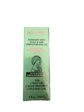 Rosemary Mint Scalp & Hair Strengthening Oil - Biotin -  2 oz / 60 ml