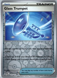 Glass Trumpet 110/131 Prismatic Evolutions Reverse Holo Uncommon
