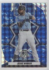 2022 Panini Mosaic Blue Camo Mosaic Prizm Jesse Winker #14 0ws1