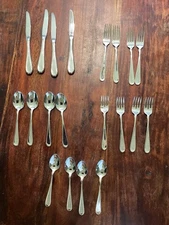 Oneida Flight Reliance Stainless Steel Flatware Glossy - 20 Pieces