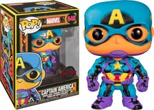 Captain America - Captain America Black Light US Exclusive Pop! Vinyl [RS]-FU...