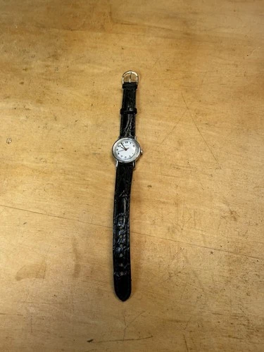 Vintage Timex Mechanical Wind Up Watch Women Working Leather Band
