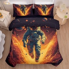 Space Astronaut Comforter Twin,Kids Comforter Set for Full-5PCS Xy2-space 04