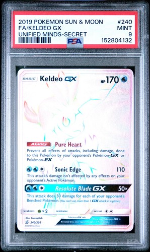 Keldeo-GX graded PSA 9 for sale on eBay