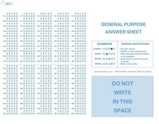 TEST-4521 50 Sheet Pack Compatible Testing Forms 50 Pack,