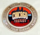 4 Queens Las Vegas NV $40 Gaming Token 1.5 oz .999 Silver Round Chicago Brewing!
