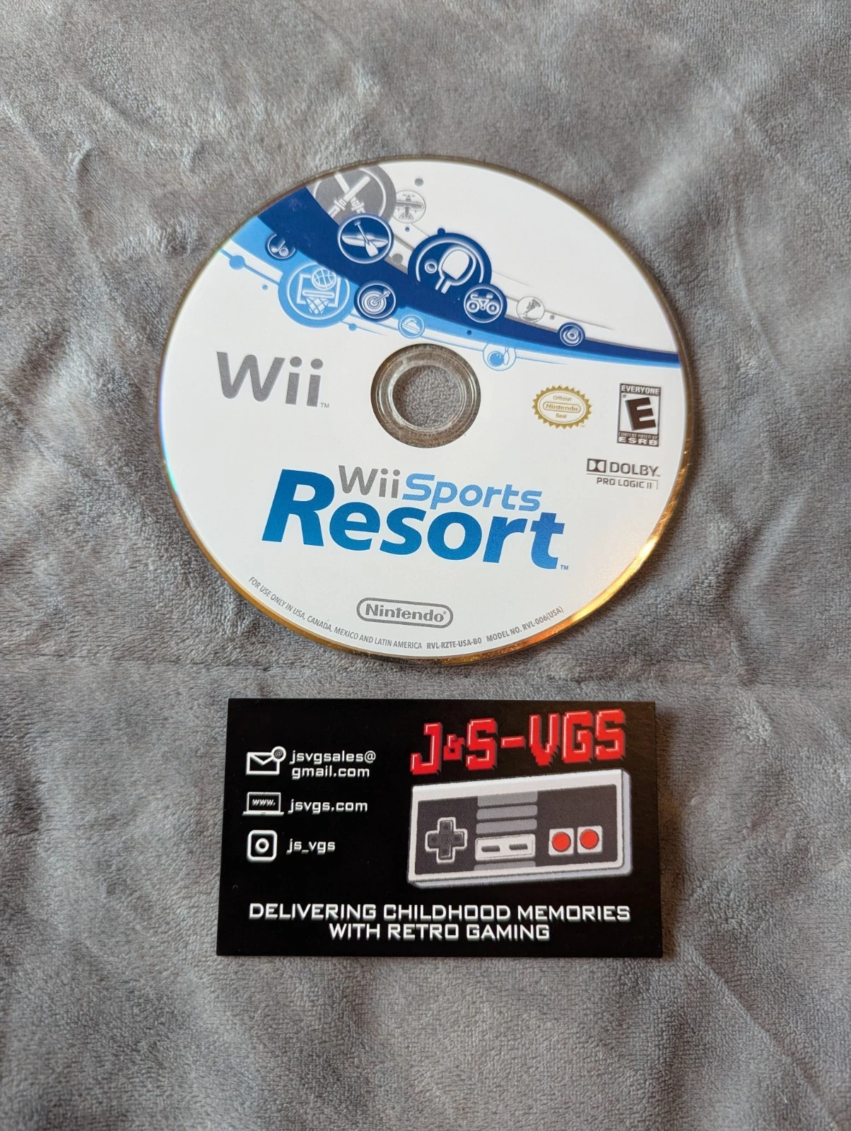 Wii Sports Resort Nintendo Wii Disc Only Cracked AS IS Parts Repair