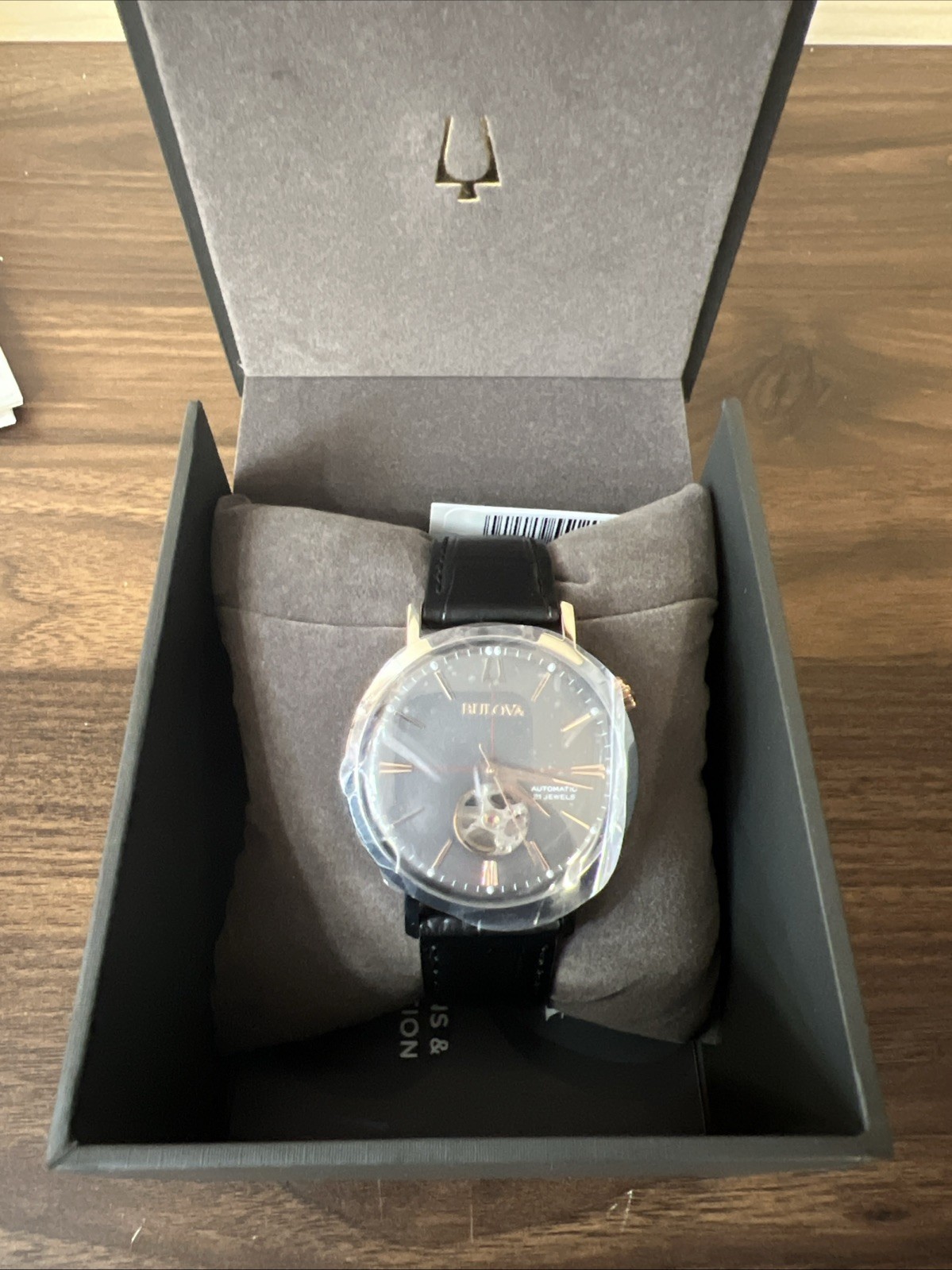Bulova Aerojet Automatic Grey Anthracite Open Heart Watch 41mm 98A187