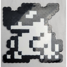 Greymon Digimon Perler Bead Pixel Art