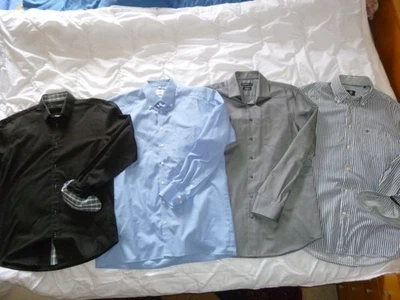 4 Camisas Clásicas Hombre, T. 48/50, M, Ancho Cuello 40 cm - Imagen 1 de 4