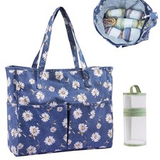 Crochet Bag Organizer Yarn Storage Organizer,Portable Yarn Bag with Multiple ...