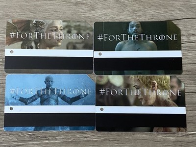 GOT Game Of Thrones MTA MetroCard NYC 2018 Full Set Dragon HBO Final Season