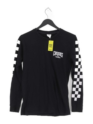 Crooks & Castles Damen Top S schwarz 100% Baumwolle Basic