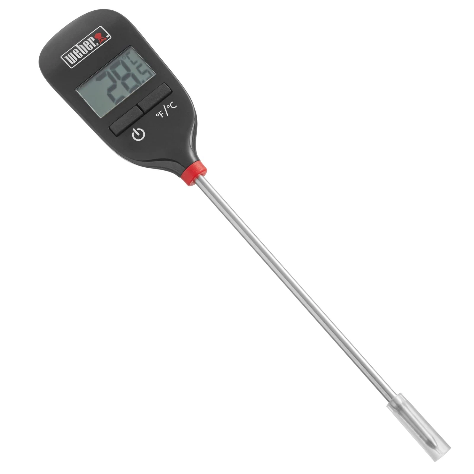 Weber Instant-Read Digital Thermometer/Quick & 20.32 cm*5.0 cm*1.77 cm, Black