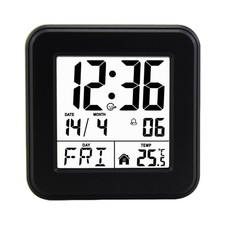 Digital Alarm Clock with Light Temperature Date and Snoozes Function for Home