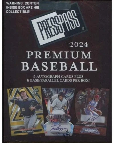 2024 Leaf Press Pass Premium Baseball Hobby Box