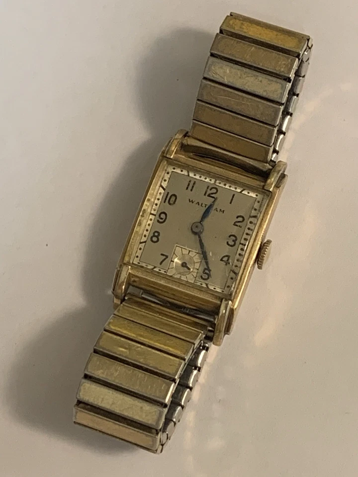 Vintage Waltham Manual Wind Watch 10kt Gold Filled Apex Case Convex Crystal  - Image 4 of 4