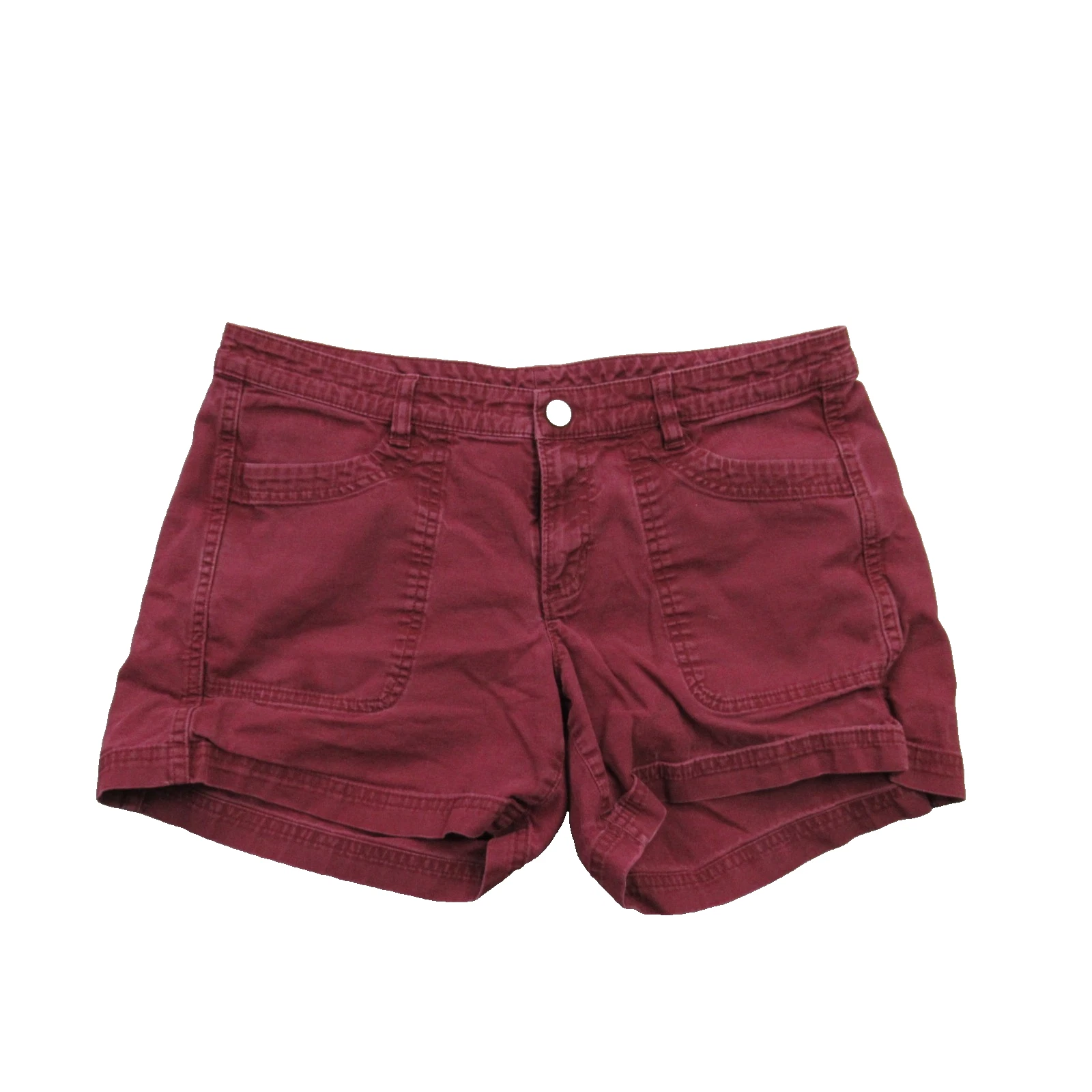 Kuhl Shorts Womens 10 Lightweight Outdoors Pockets Casual Burgundy